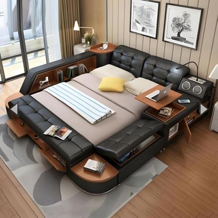 Multifunktion Betten Bett All in One Funktionsbett Sofa Doppelbett Schlafzimmer