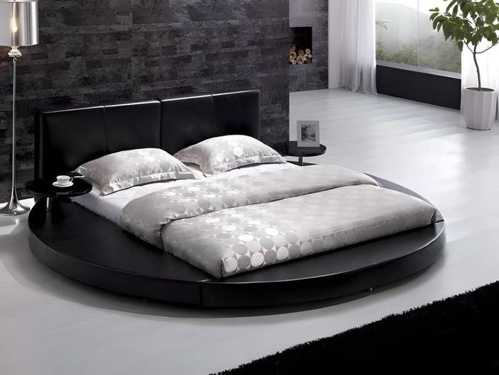 Bett Schwarz Designer Jugendliche Luxus Komplett Doppelbett Hotel Neu
