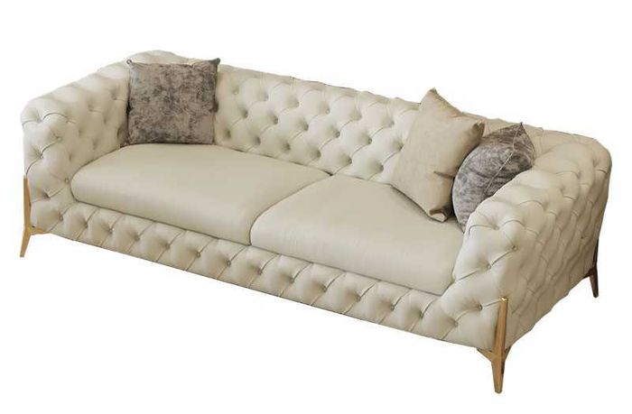 Sofa 3 Sitzer Design Sofas Polster Couchen Leder Relax Chesterfield Sitz Möbel