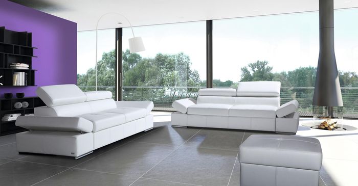 Multifunktions Sofa Sofagarnitur Couch Sitz Garnitur Set Neu 100% ITALY LEDER