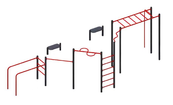 Klimmzugstangen Straßensportgeräte Parallelbarren Gruppentraining Krafttraining