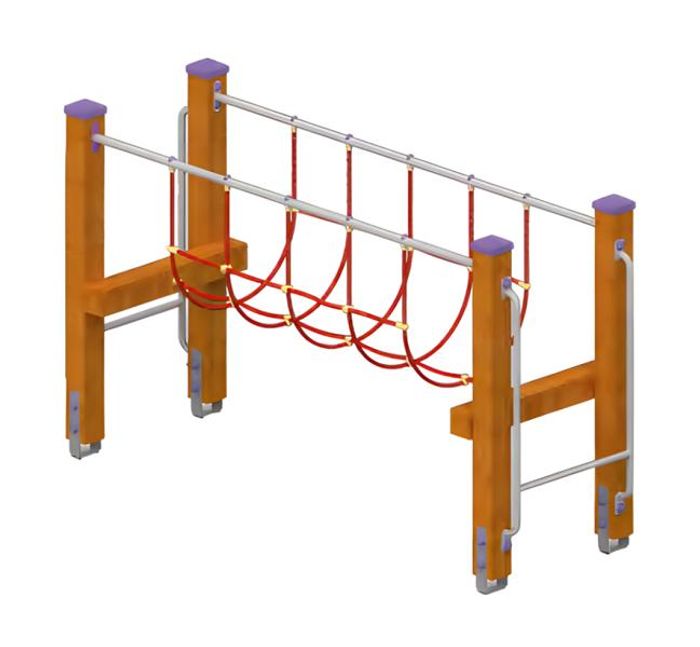Spielplatz Hängebrücke Schwebebalken Balancierbrücke Kletterbrücke Wackelbalken