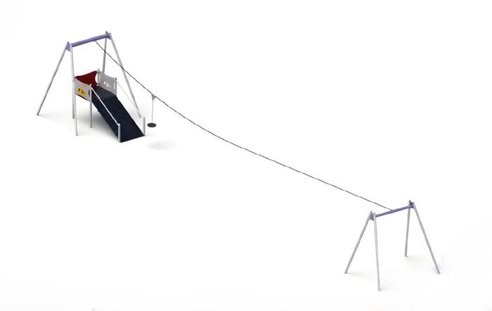 Seilrutsche Freiluftspielplatz Bewegungspark Spielzeugboote Bewegungspark Kinder