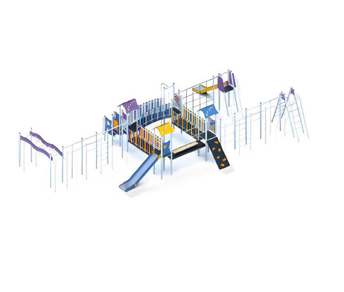 Bewegungsfläche Spielplatz Spielzone Freizeitgelände Kletterturm Freizeitanlage