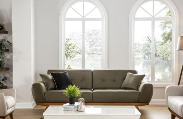 Luxus Dreisitzer Klassische Couch Leder Möbel braun Sofas 3 Sitzer Möbel Stil