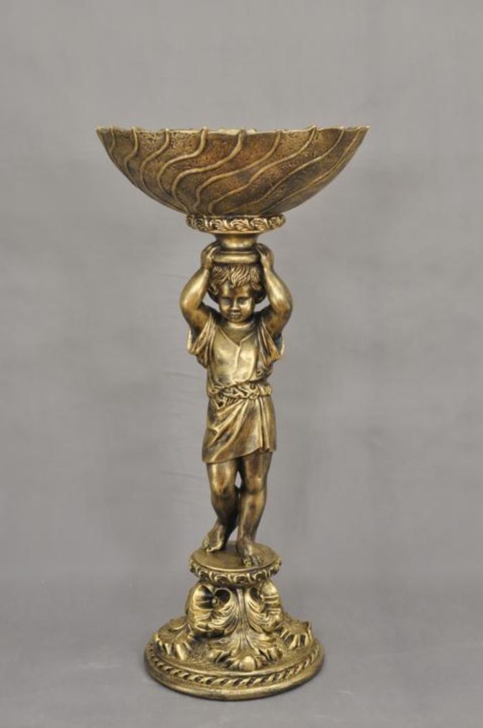 Antik Stil Dekoration Büste Schlüssel Obst Vase Schale Skulpturen Skulptur Deko