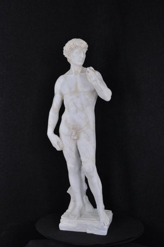 David Skulpturen Skulptur Statue Gartenfigur Figur Dekofigur Mann Garten 0347