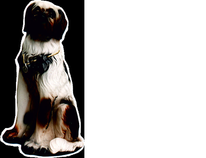 Hund Figur Statue Skulptur Figuren Skulpturen Dekoration Deko Bernhardiner Hunde