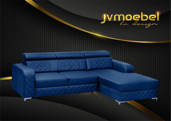 Ecksofa Lform Leder Moderne Möbel Design Wohnlandschaft Couch Samt Stoff Textil