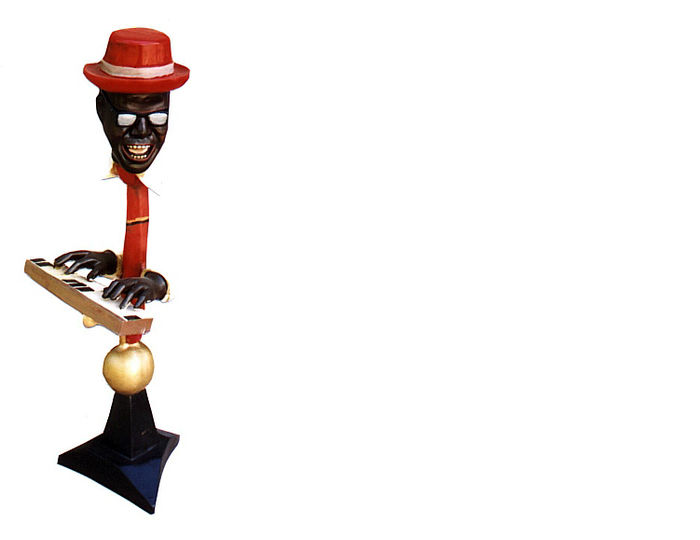 Design Pianist- Geist Figur Statue Skulptur Figuren Skulpturen Dekoration 4025