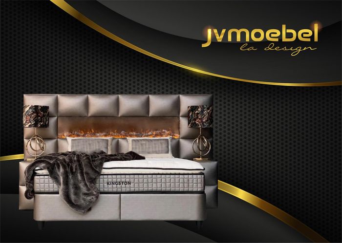 Bett 2x Nachttisch 3 tlg. Schlafzimmer Set Design Modern Luxus Bettgestellt sets