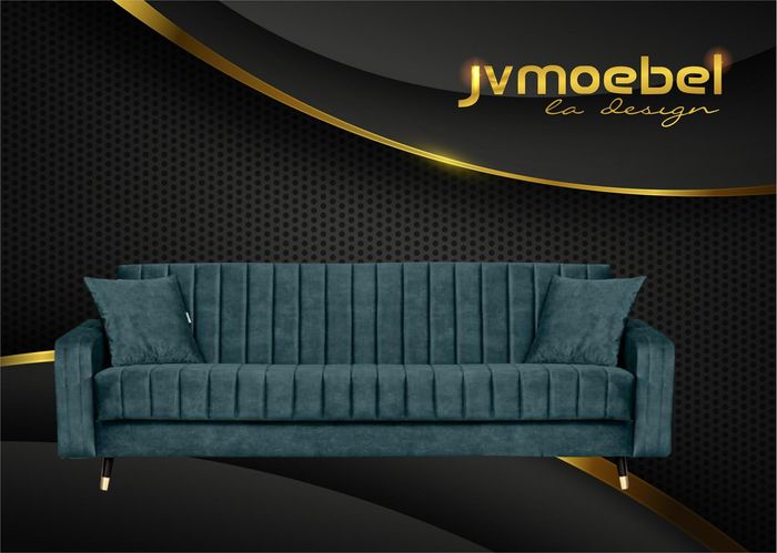 Dreisitzer Stoff Wohnzimmer Rosa Design Sofa Sofas Samt xxl big Polster Couchen