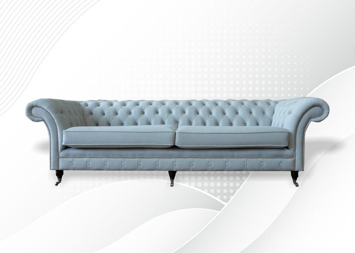 Polster Sofas Design Luxus Couch Sofa 4 Sitzer Stoff Couchen Viersitzer Samt Neu