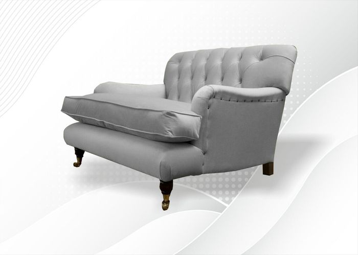 Chesterfield Sessel Fernseh Design Polster Sofa Couch Chesterfield Textil Neu