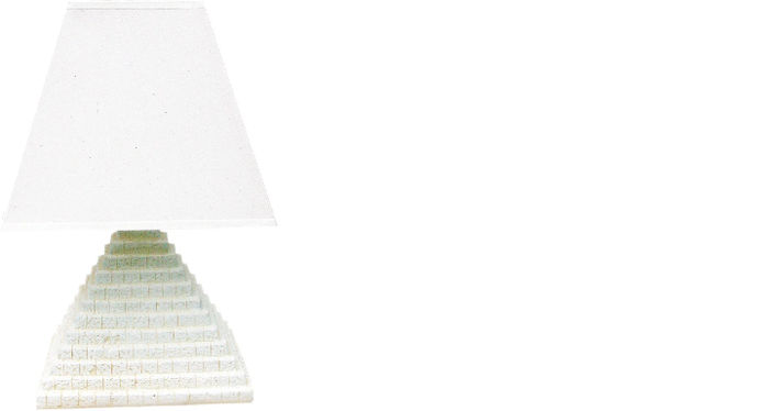 Design Leuchte Stehleuchte Pyramide Ägyptische Schirm Tischlampe Lampe Leuchte