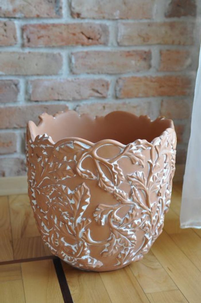 Designer Blumentopf Topf Vase Übertopf Vase Blumentöpfe Vasen Neu Hand bemalt
