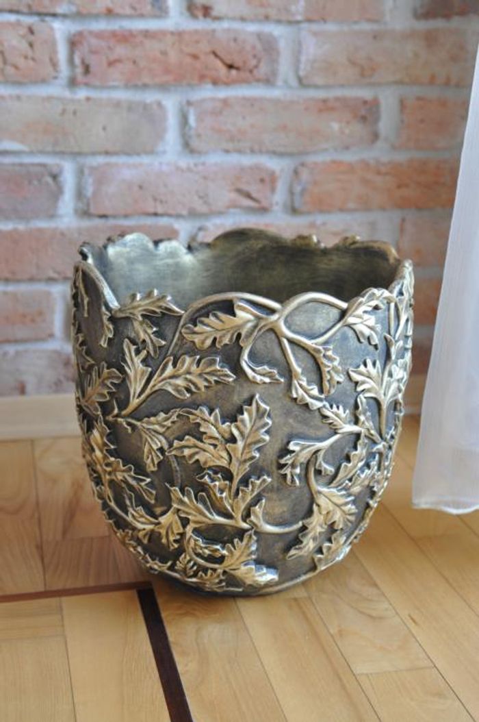 Designer Blumentopf Hand bemalt Topf Vase Übertopf Vase Blumentöpfe Vasen Neu