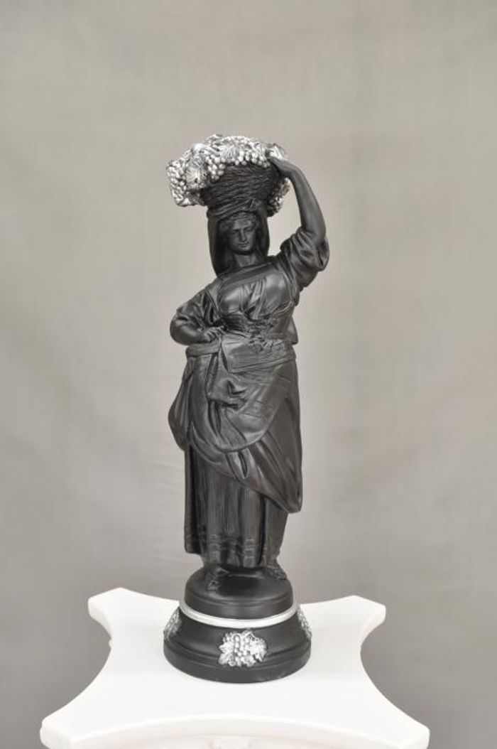 Design Figuren Sil Dekoration Statue Bäuerin Skulpturen Skulptur Figur PG0018