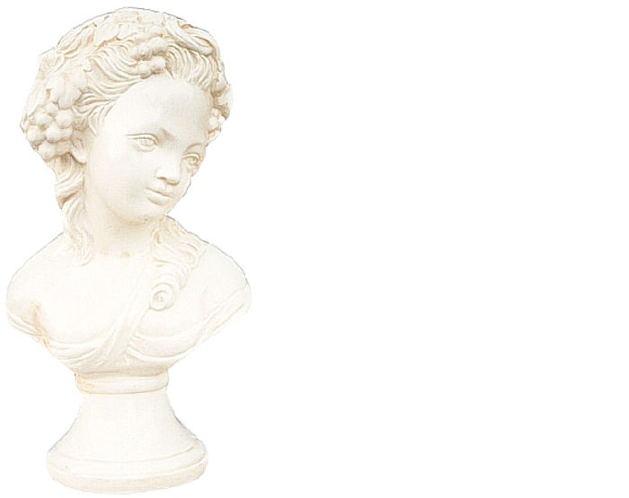Design Mädchen mit Trauben - Büste Figur Statue Skulptur Skulpturen Deko 45cm