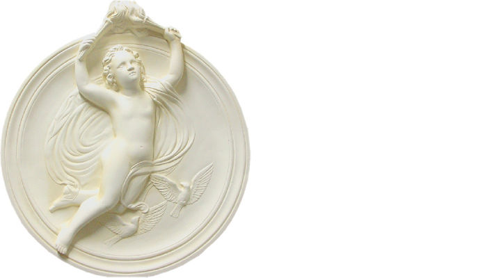 Design Wand Bild Relief Engel 3D Figur Statue Skulptur Skulpturen Figuren 2648