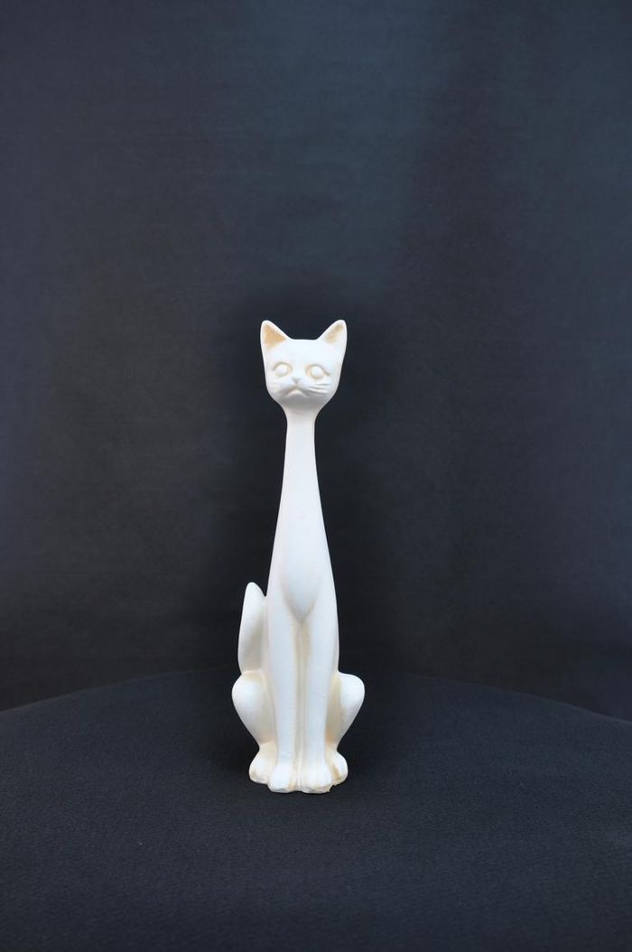 42cm XXL Design Katze Dekoration Figur Skulptur Acryl Deko Statue Figuren 37cm