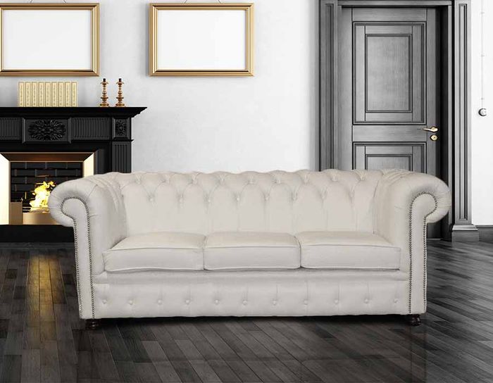 Sofa Couch Polster Garnitur Sitz Sofas Couchen Chesterfield 3 Sitzer NAPOLI III