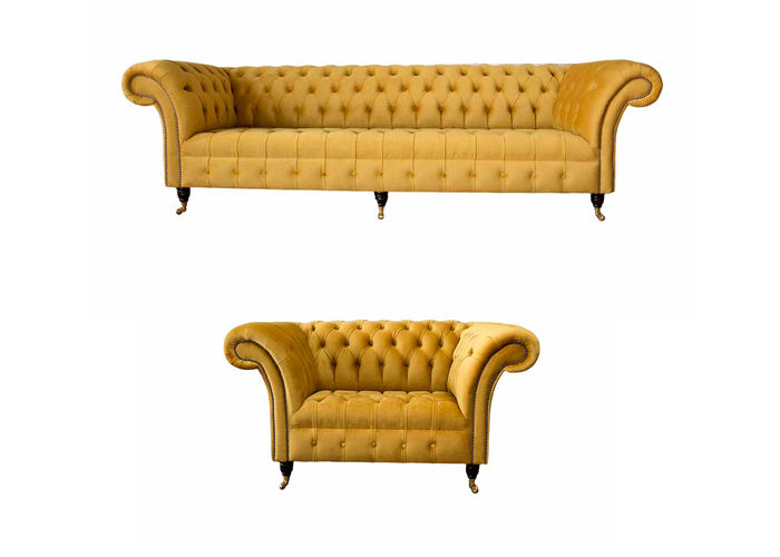 Sofagarnitur 3+1 Sitzer Set Design Sofas Polster Couchen Moderne