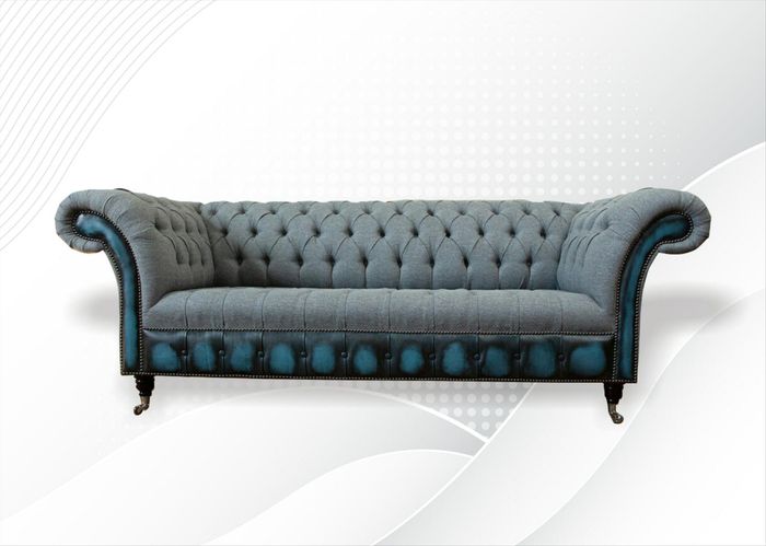 Chesterfield Sofa Couch Polster Sofas Couchen Klassische Möbel Textil Leder Neu