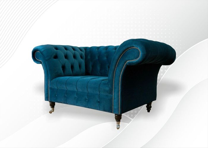 Chesterfield Türkis Wohnzimmer Modern Design Couchen Sofa Kreative Möbel Stoff