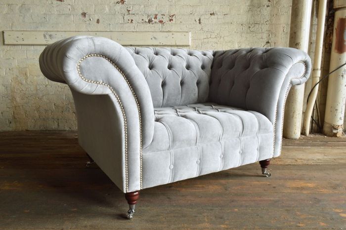 Chesterfield Design Polster Fernseh Sessel Couch Sitz Lehn Sofas Design Neu 376