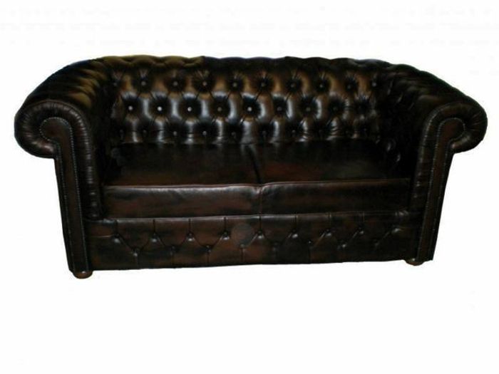 Chesterfield 3 Sitzer mit Bettfunktion Sofa Couch Polster Garnitur Couchen New!