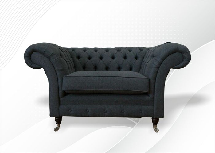 Chesterfield Sessel Graue xxl Design Wohnzimmer Polster Sofa Neu Kreative Luxus