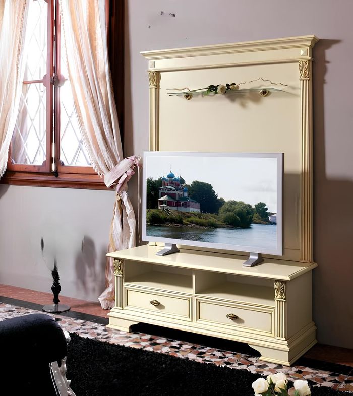 Fernseh Schrank tv Wand Side Board rtv Low Italienische Möbel Antik Stil Holz