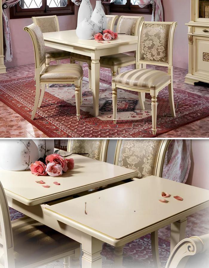 Esstisch Tisch + 4x Stühle Gruppe Esszimmer Wohnzimmer Garnitur 5tlg. Set Möbel