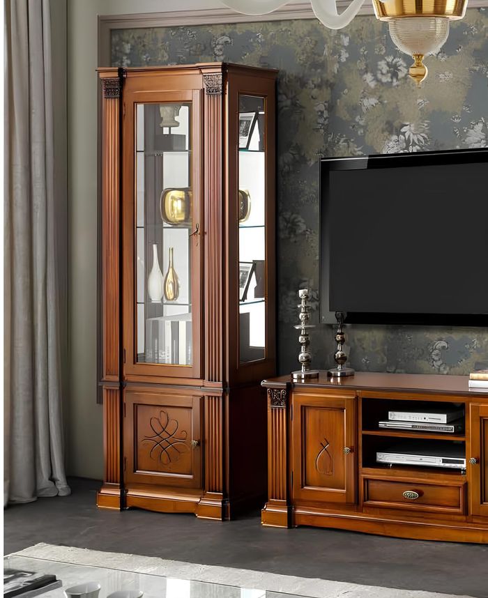 Vitrine Schrank Vitrinen Wohnzimmer Schau Schränke Design Neu Barock Rokoko neu