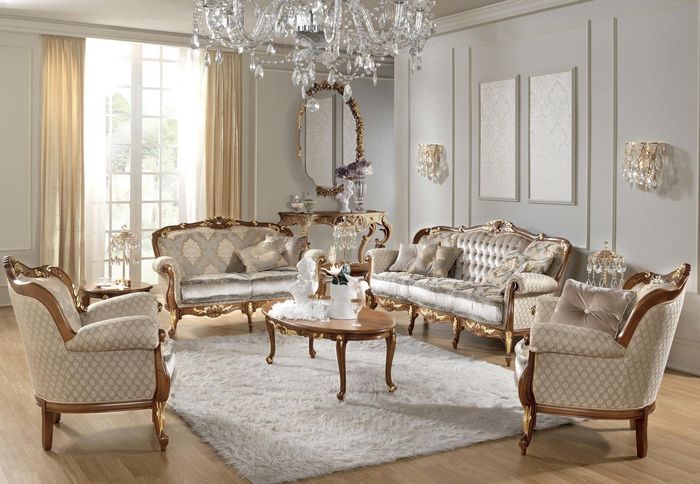 Italienische Möbel Sofa Garnitur Gruppe Klassische Sitz Garnituren jvmoebel ®