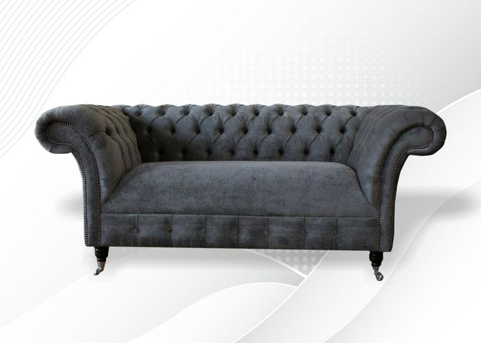 Chesterfield Sofa 2 Sitzer Wohnzimmer Couch Couchen Polster Sofas xl Zweisitzer