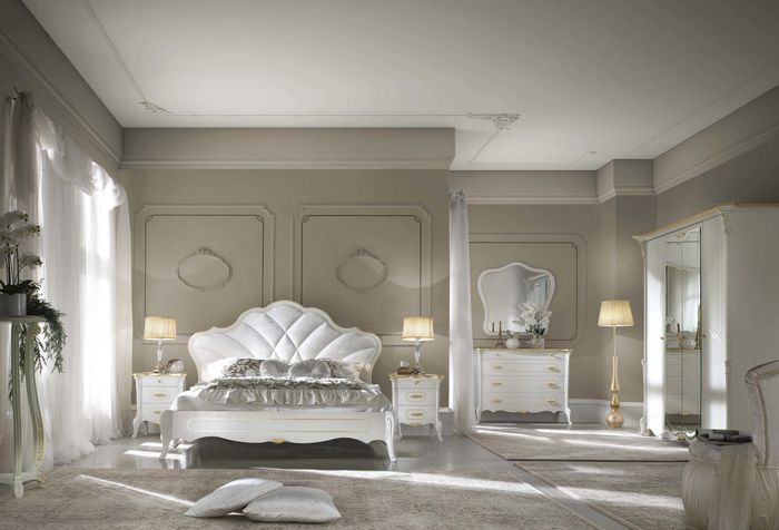 Schlafzimmer Set Barock Rokoko Bett Nachttisch Kommode Bett Möbel 6tlg. Neu