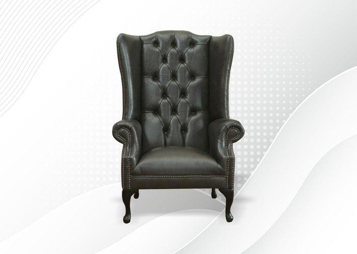 Chesterfield Sessel Fernseh Couch 1 Sitzer Sofa Textil Stoff Couchen Polster Neu