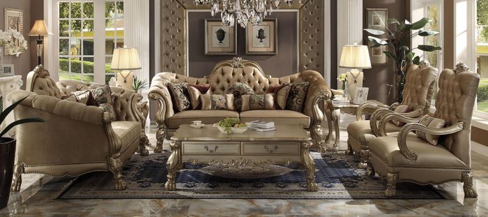 Luxus Sofagarnitur 3+2+1+1 Sitzer Set Sofa Polster Couchen Couch Chesterfield
