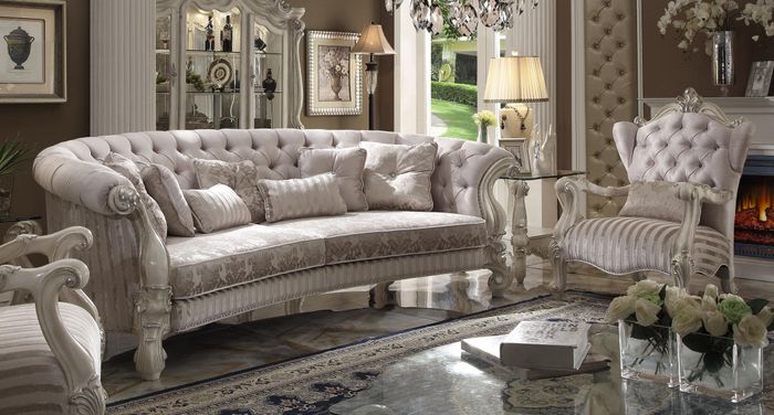 Chesterfield Sofa 4 Sitzer Couch Polster Luxus Klassische Textil Sofas Barock