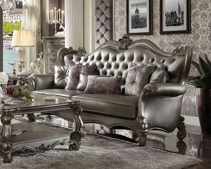 Chesterfield Sofa 3 Sitzer Couch Polster Leder Sofas Wohnzimmer Dreisitzer neu