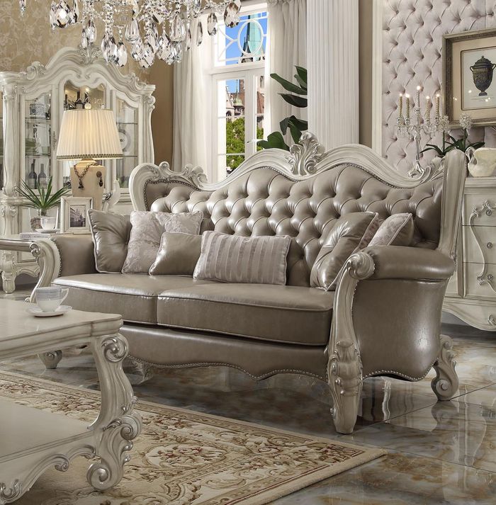 Dreisitzer 3 Sitzer Relax Sofas Lounge Sofa Leder Polster Couch Stoff Couchen