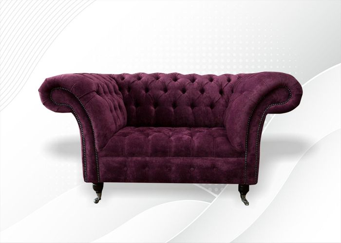 Designer Wohnzimmer Einrichtung Sessel Einsitzer Polster Sofa Couch Fernseh neu