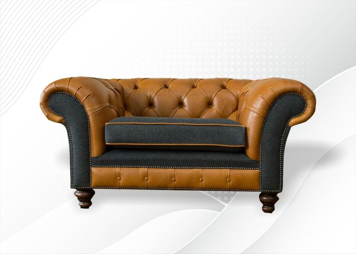 Braun Design Hotel Lounge Club Sessel Polster Stühle Wohnzimmer Moderne Möbel