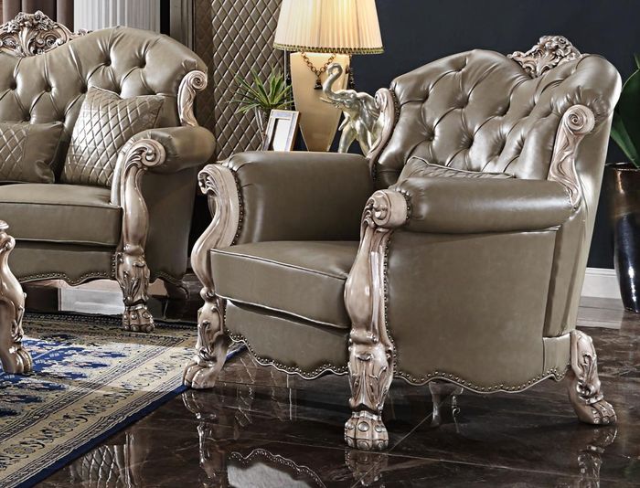 Barock Sessel Einsitzer Polster Sofa Couch Fernseh Couchen Design Wohnzimmer Neu
