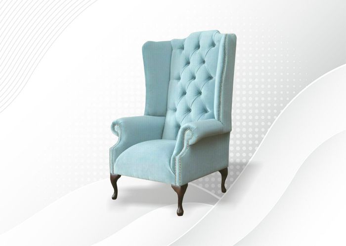 Chesterfield Sessel Fernseh Couch 1 Sitzer Sofa Textil Stoff Couchen Polster Neu