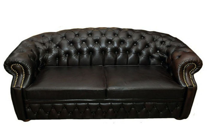 Chesterfield Polster Sofa Couch 3 Sitzer Sofas Ledersofa Textil Neu CHESTER 11