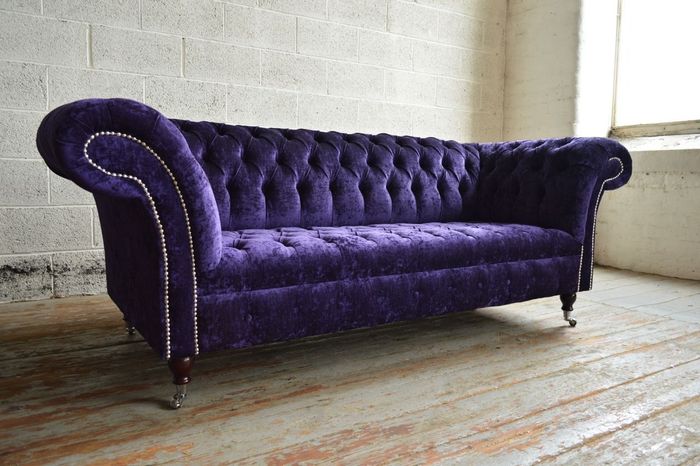 Chesterfield 3 Sitzer XXL Polster Sitz Couch Sofa Garnitur Big Couchen 2016-41-