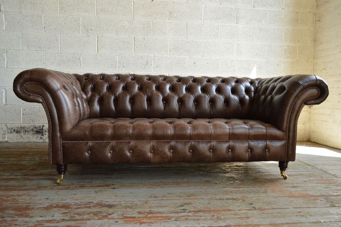 Chesterfield Sofa 3 SITZER Polster Designer Couchen Sofas Garnitur Neu 2016-058